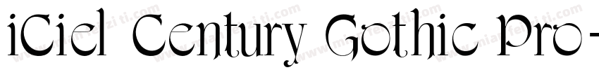 iCiel Century Gothic Pro字体转换